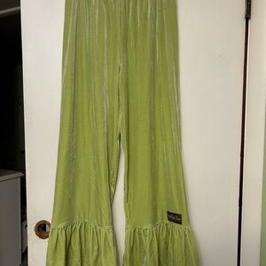 Matilda Jane Lime Green Ruffle Hem Leggings